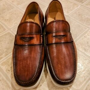 Magnanni Mens Laguna Loafer , 9.5 M - Cuero